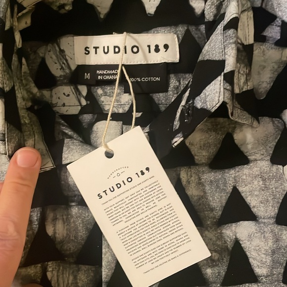 NWT Studio 189 button down shirt Size M - Picture 3 of 13